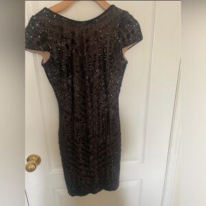 Black Sequin Dress
